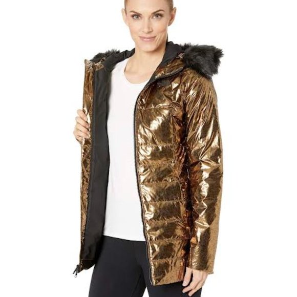 NWOT $399 THE NORHT FACE Women S Harway Insulated Parka Jacket Metallic copper - Picture 7 of 14